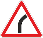 Дорожный знак «Опасный поворот»