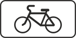 Дорожный знак «Вид транспортного средства велосипед»