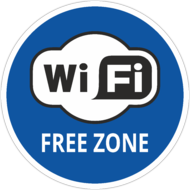 Наклейка «Wi Fi  free zone»