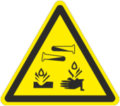 Знак «Опасно, едкие и коррозионные вещества»